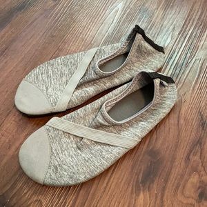 Gray FitKicks yoga shoes